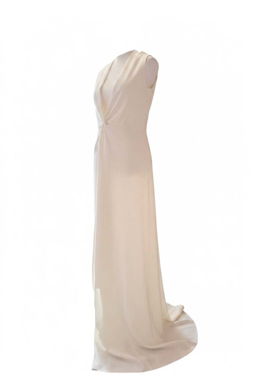 Halston Melanie Gown in Stretch Crepe - Picture 4 of 8